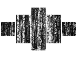 5-piece-canvas-print-many-birches-xl