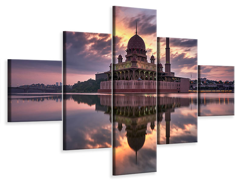 5-piece-canvas-print-masjid-putrajaya