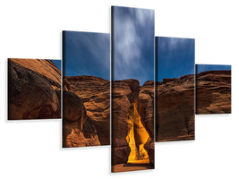 5-piece-canvas-print-moonlight-over-antelope-canyon