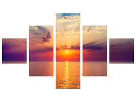 5-piece-canvas-print-mystic-sunrise