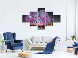 5-piece-canvas-print-new-year-fireworks