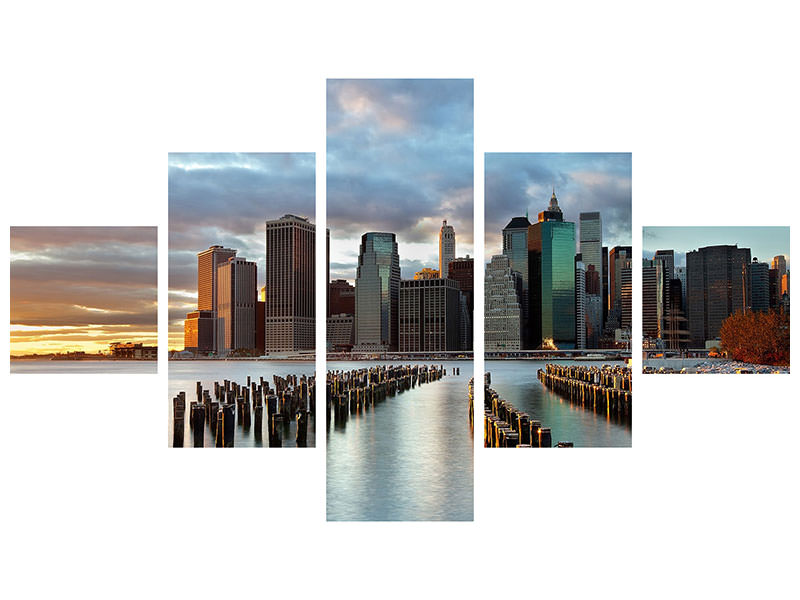 5-piece-canvas-print-nyc-skyline