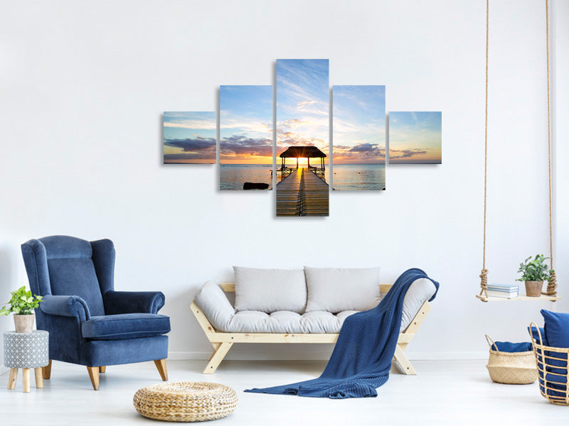 5-piece-canvas-print-romance-in-mauritius