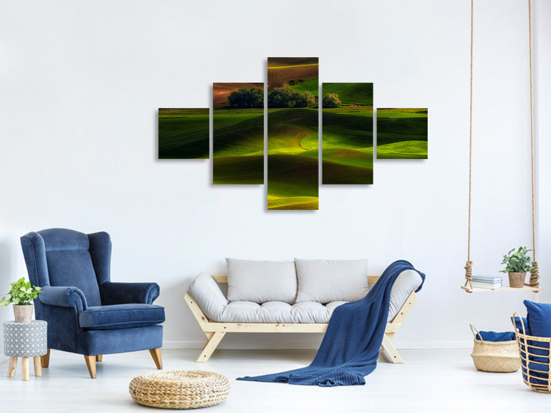 5-piece-canvas-print-spring-in-the-palouse