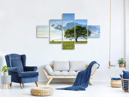 5-piece-canvas-print-spring-tree