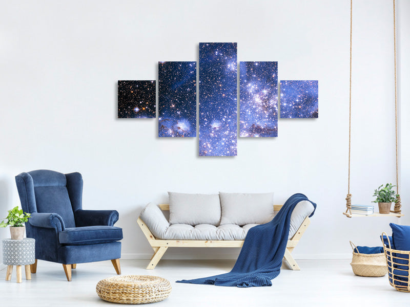 5-piece-canvas-print-starry-sky