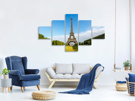 5-piece-canvas-print-the-eiffel-tower-in-paris