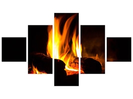 5-piece-canvas-print-the-fireplace