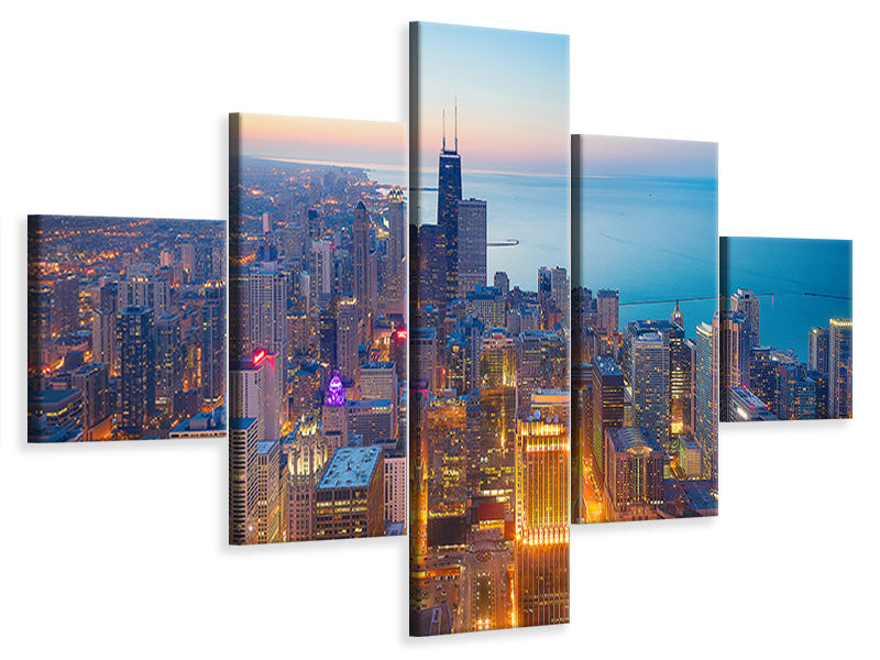 5-piece-canvas-print-the-magnificent-mile