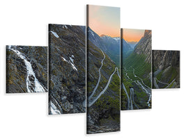 5-piece-canvas-print-trollstigen