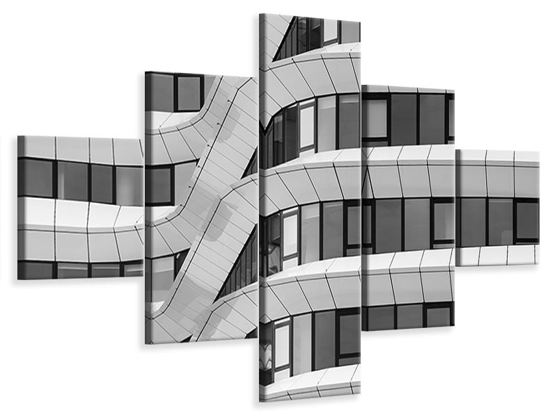 5-piece-canvas-print-wavy-facade