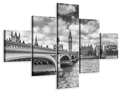 5-piece-canvas-print-westminster-bridge