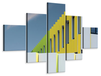 5-piece-canvas-print-zigzag-facade