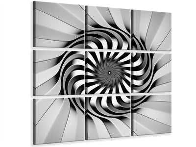 9-piece-canvas-print-abstract-spiral