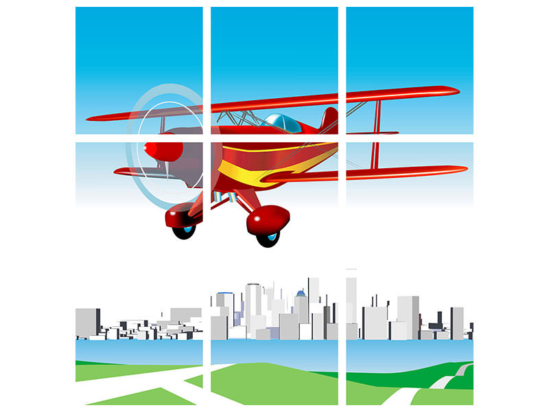 9-piece-canvas-print-flying-aircraft