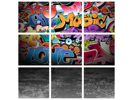 9-piece-canvas-print-graffiti-writing