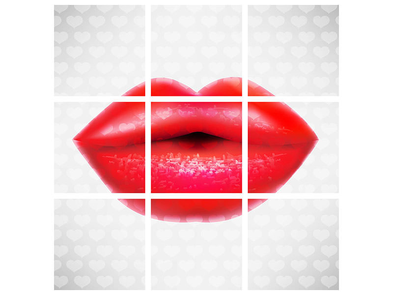 9-piece-canvas-print-kiss