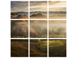 9-piece-canvas-print-mystical-waving-fields-tuscany