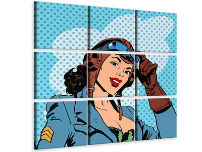 9-piece-canvas-print-pop-art-pilot