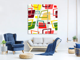 9-piece-canvas-print-rectangles-in-retro-style