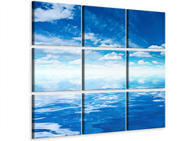 9-piece-canvas-print-sky-and-water