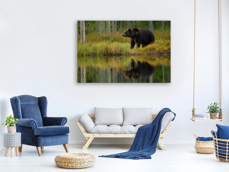 canvas-print-bear-and-fish-x