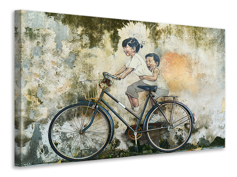 canvas-print-bicycle-graffiti