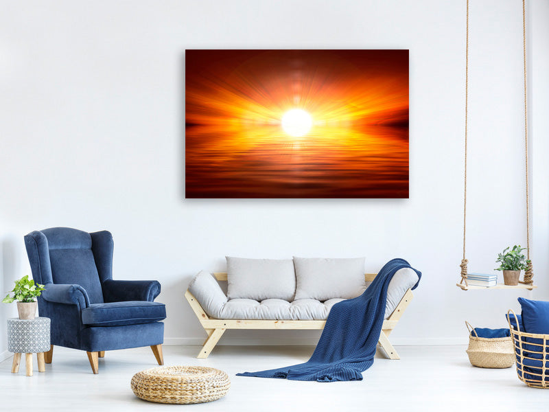 canvas-print-glowing-sunset