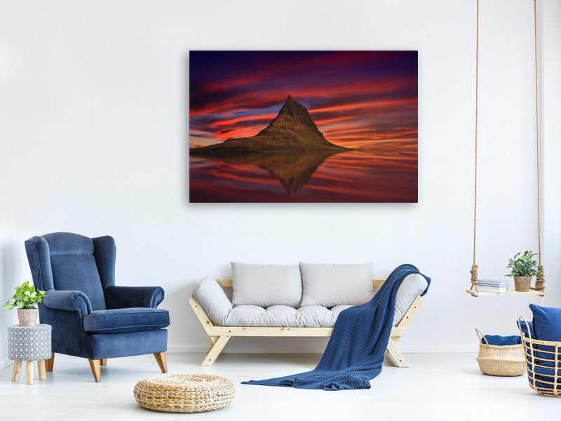 canvas-print-kirkjufell-at-sunset