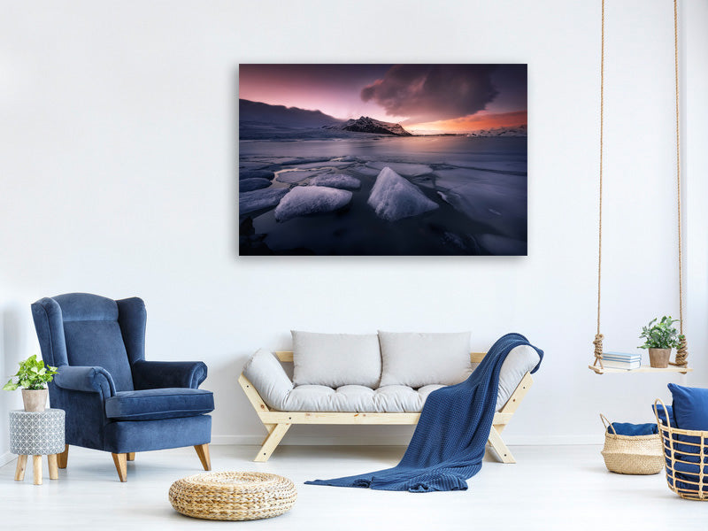 canvas-print-last-lights-on-fjallsarlon