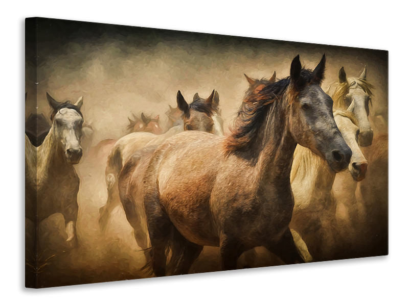 canvas-print-painting-wild-horses