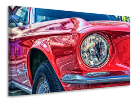 canvas-print-red-vintage-car