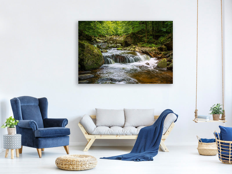 canvas-print-relaxation-at-the-waterfall-ii