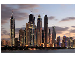 canvas-print-skyline-dubai-at-sunset