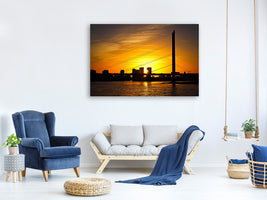 canvas-print-skyline-dusseldorf-at-sunset