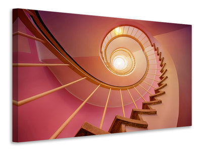 canvas-print-spiral-staircase-in-pink