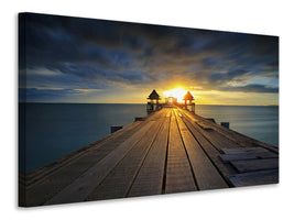 canvas-print-sunset-at-the-wooden-bridge