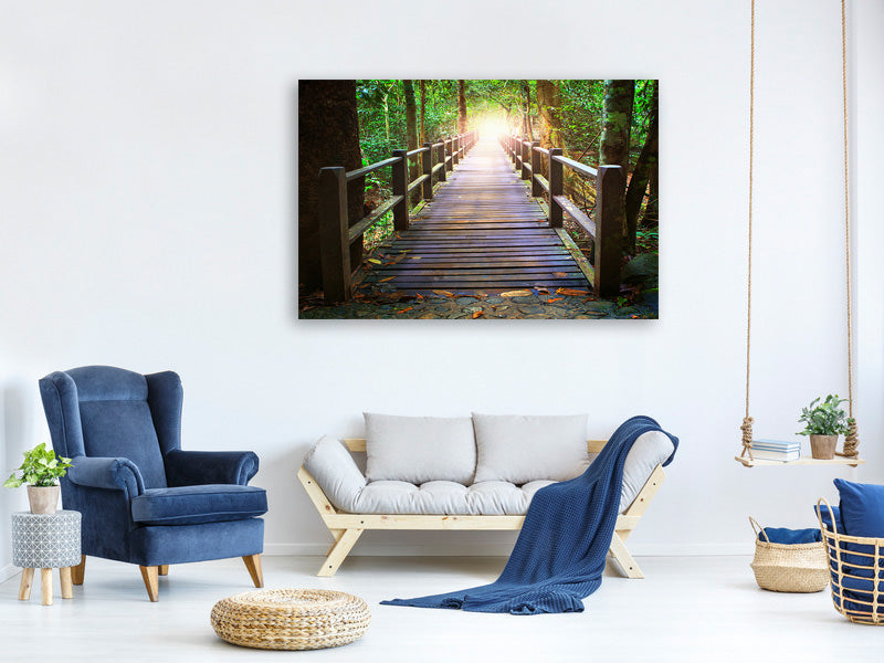 canvas-print-the-bridge-in-the-forest