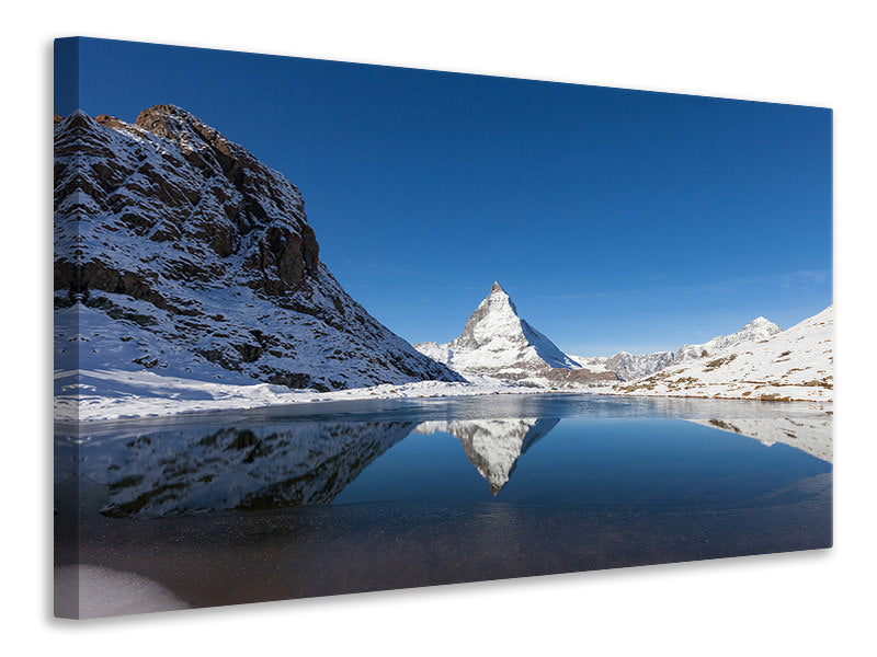 canvas-print-the-riffelsee-on-matterhorn