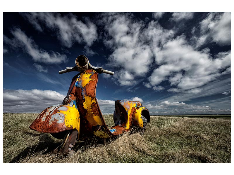 canvas-print-yellow-scooter-x