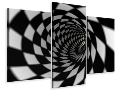 modern-3-piece-canvas-print-abstract-tunnel-black-white