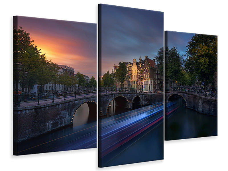 modern-3-piece-canvas-print-amsterdam-sunset