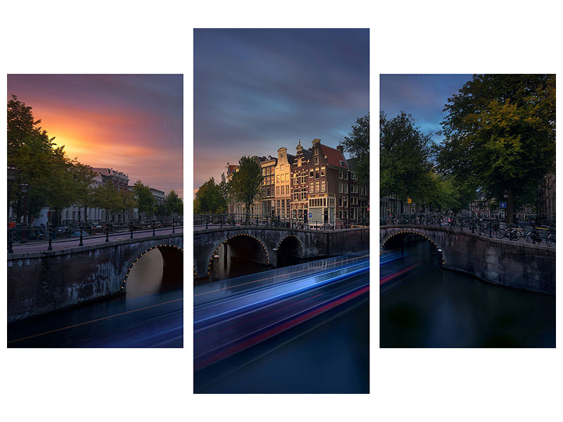 modern-3-piece-canvas-print-amsterdam-sunset