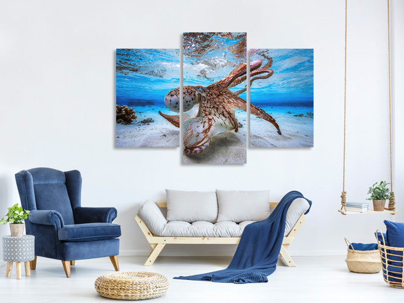 modern-3-piece-canvas-print-dancing-octopus