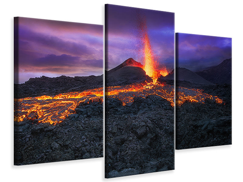 modern-3-piece-canvas-print-fire-at-blue-hour