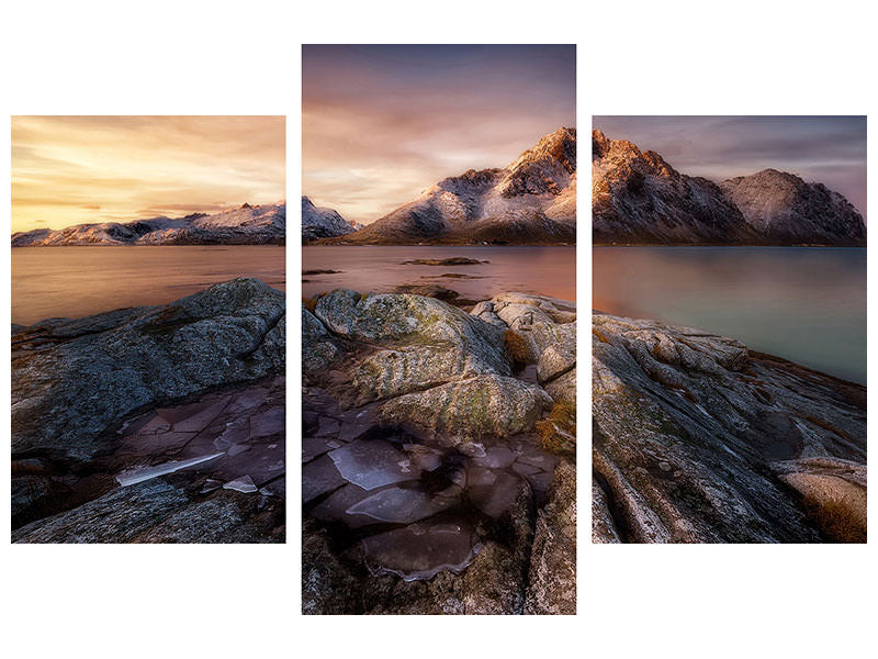 modern-3-piece-canvas-print-frozen-sunrise