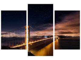 modern-3-piece-canvas-print-golden-gate-to-stars