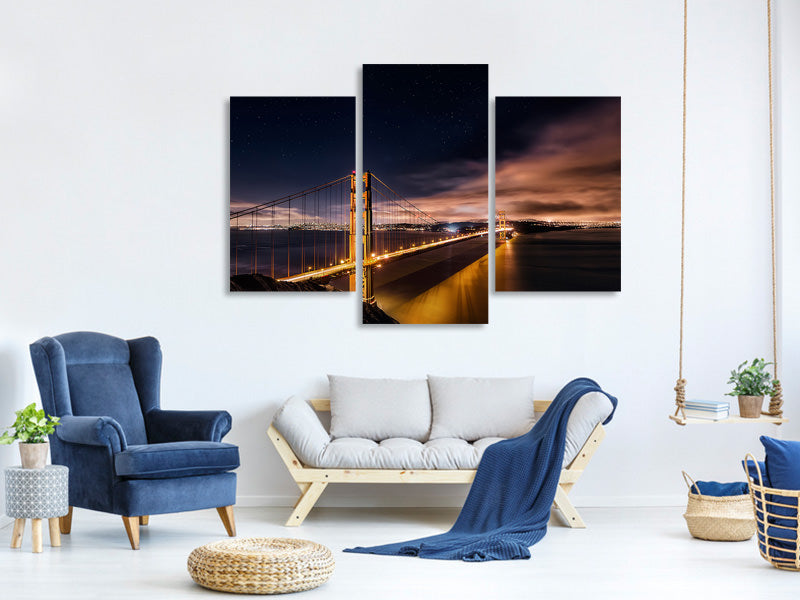 modern-3-piece-canvas-print-golden-gate-to-stars