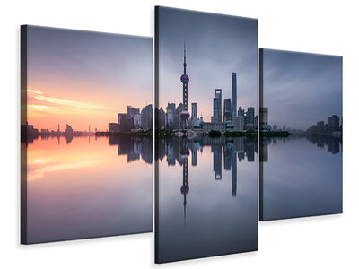 modern-3-piece-canvas-print-good-morning-shanghai