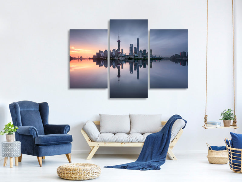 modern-3-piece-canvas-print-good-morning-shanghai